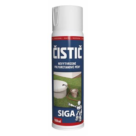 Čistič PU pěny - nevytvrzené - 500ml - SIGA PRO